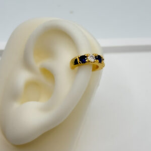 Earcuff zircón azul-blanco - Imagen 1
