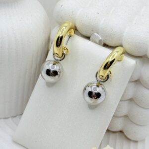 Arete De Balin Plateado - Imagen 1