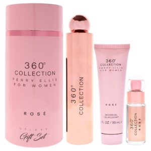 ESTUCHE PERRY ELLIS 360 COLLECTION ROSE EDP / 3 PZS 3.4 OZ + SG + 7.5 ML - Imagen 1